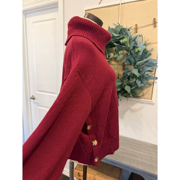 LUCYSWHIMS The Drop Plum Turtleneck Sweater Top Shirt  Women's XXL 2XL - Picture 4 of 10